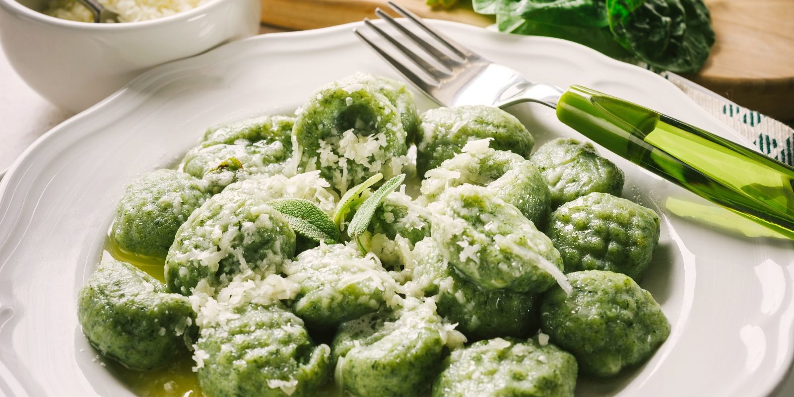 grüne Gnocchi