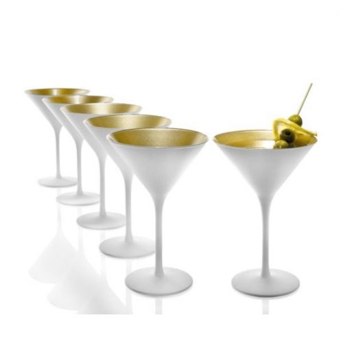 cocktail weiß gold set