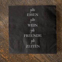 Gutes Essen, guter Wein 33x33cm